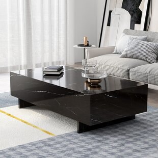 dwell black gloss coffee table