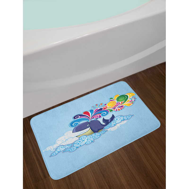 East Urban Home Cartoon Multi Colored Whale Bath Rug Wayfair Cartoon Multi Colored Whale Bath Rug