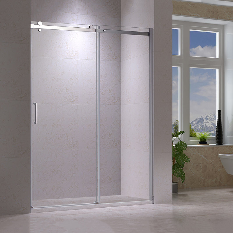 Jade Bath Eva I 58 25 X 78 75 Single Sliding Semi Frameless Shower Door Reviews Wayfair