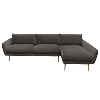 Vantage Right Hand Facing Modular Sectional Diamond Sofa