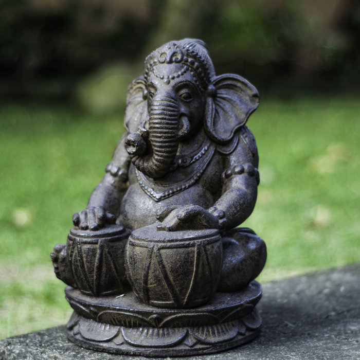 My Spirit Garden Volcanic Ash Tabla Ganesha Statue | Wayfair.ca My Spirit Garden Volcanic Ash Tabla Ganesha Statue | Wayfair.ca