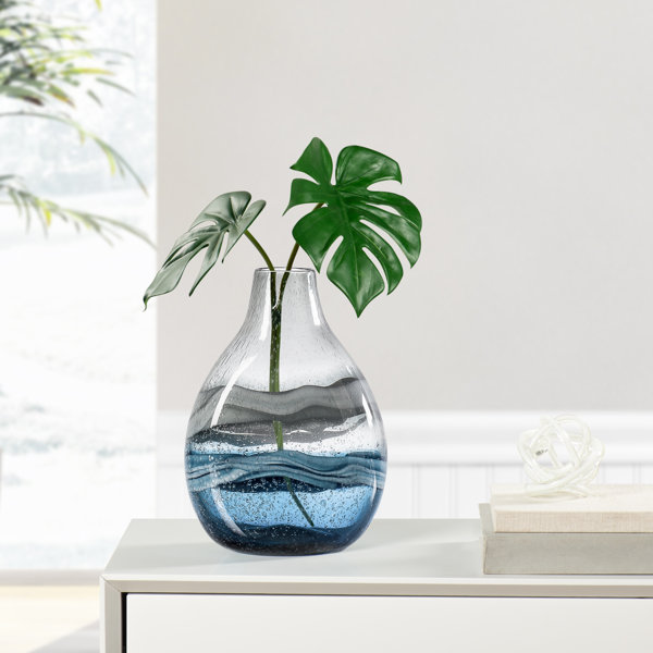 Window Vase Single Bulb Style Made of Flexible Vinyl Fill with Water and Stems 