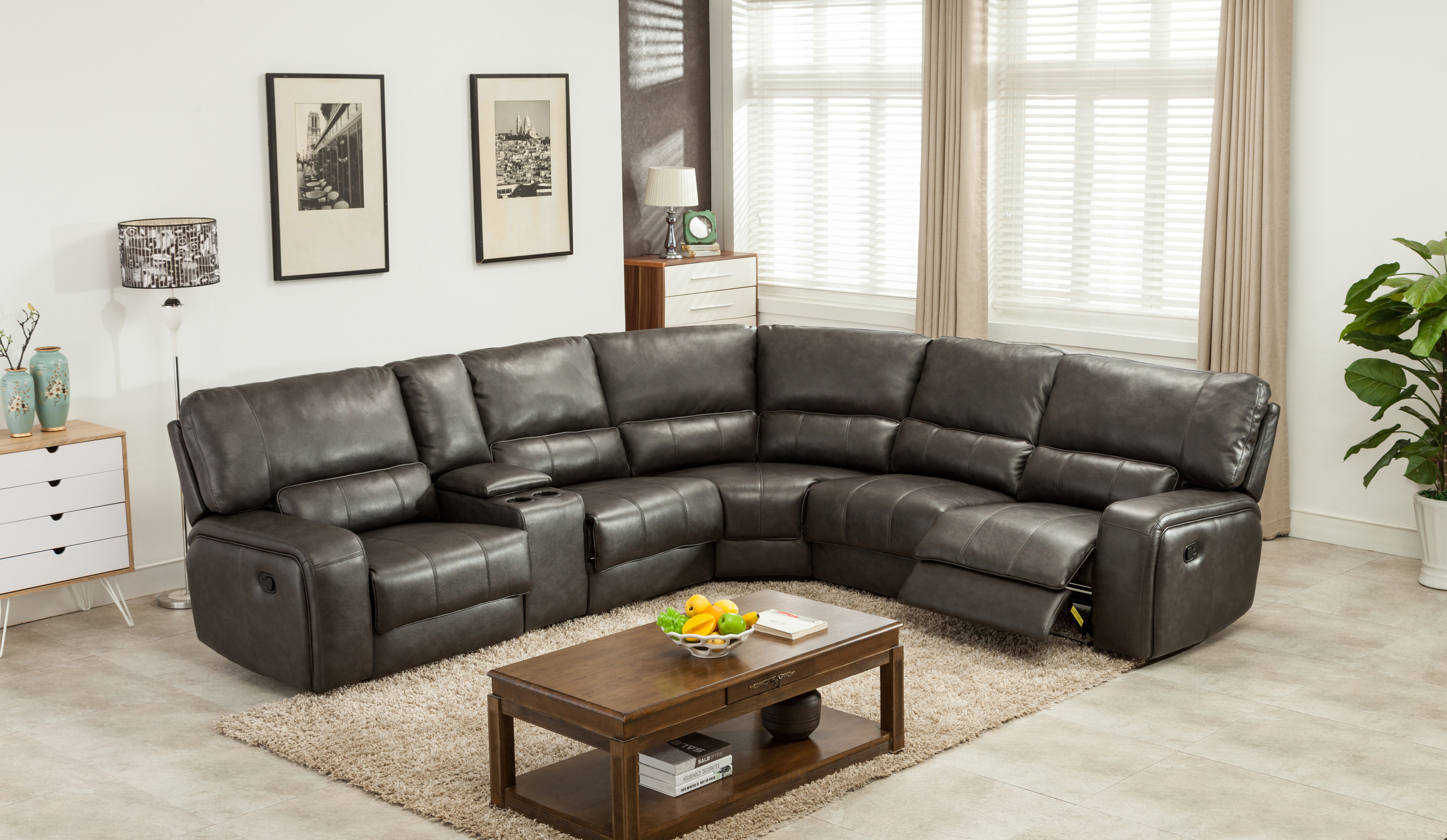 Red Barrel Studio Trower Upholstered Reclining Sectional Wayfair
