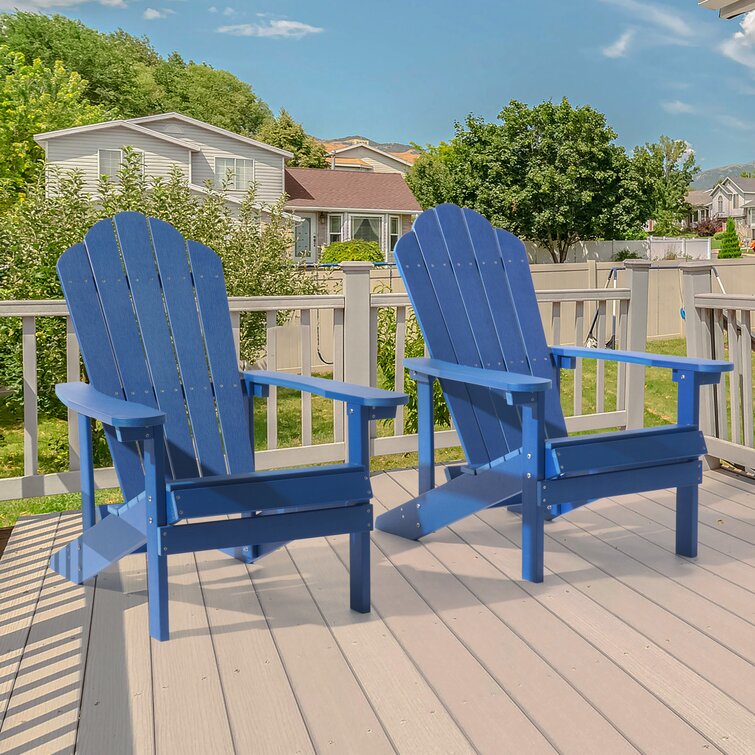 CY New Outdoor Foldable Fir Wood Adirondack Chair Patio Deck Garden Furniture 
