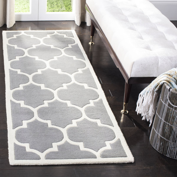 Wilkin Hand Tufted Wool Dark Gray Ivory Area Rug Reviews Joss Main