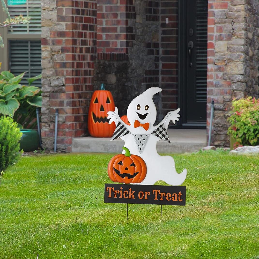 The Holiday Aisle® Lighted Halloween Garden Stake | Wayfair