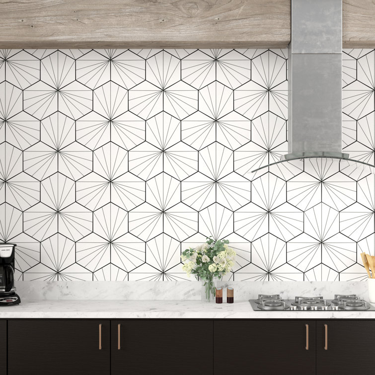 Elitetile Misha 9 X 10 Porcelain Patterned Wall Floor Tile Reviews Wayfair Ca Elitetile Misha 9 X 10 Porcelain