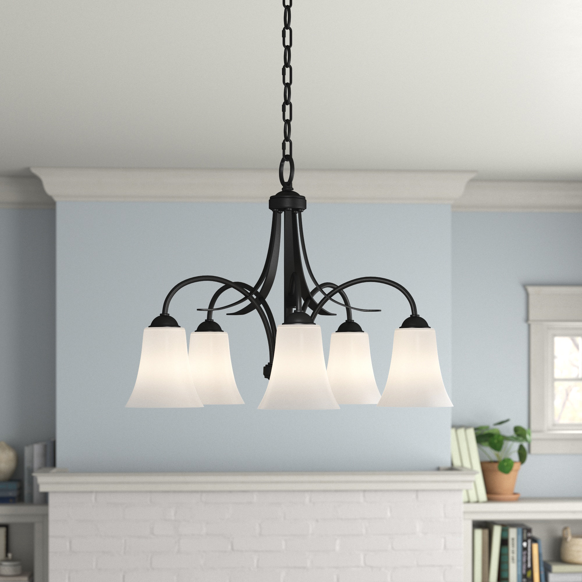 Andover Mills Hendrix 5 Light Shaded Classic Traditional Chandelier Reviews Wayfair
