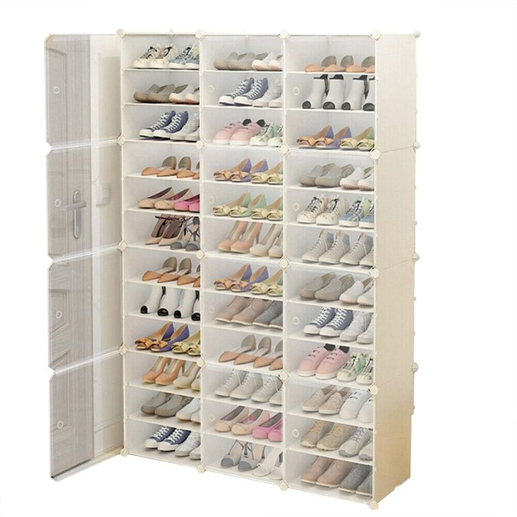 Shoe Rack Stackable Cabinet Storage Organiser Portable Wardrobe 