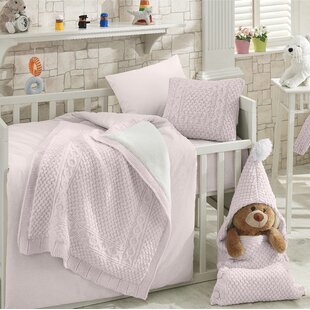 Crib Sheet 3D Dinosaur Nursery Baby Crib Bedding Set Boy Girl 4Piece for 28x52 Inch Washable Blue Dust Ruffle,Blanket Crib Comforter 