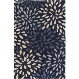 Carrie Hand-Tufted Navy Area Rug