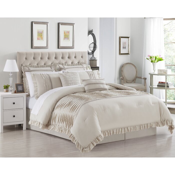 Rosalind Wheeler Théo Microfiber 8 Piece Comforter Set & Reviews | Wayfair