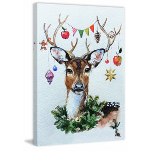 'Tis the Christmas Season' Painting Print on Wrapped Canvas
