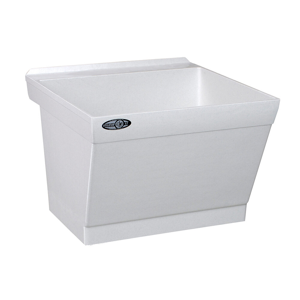 E L Mustee Son Utilatub 23 X 23 5 Wall Mounted Laundry Sink Wayfair