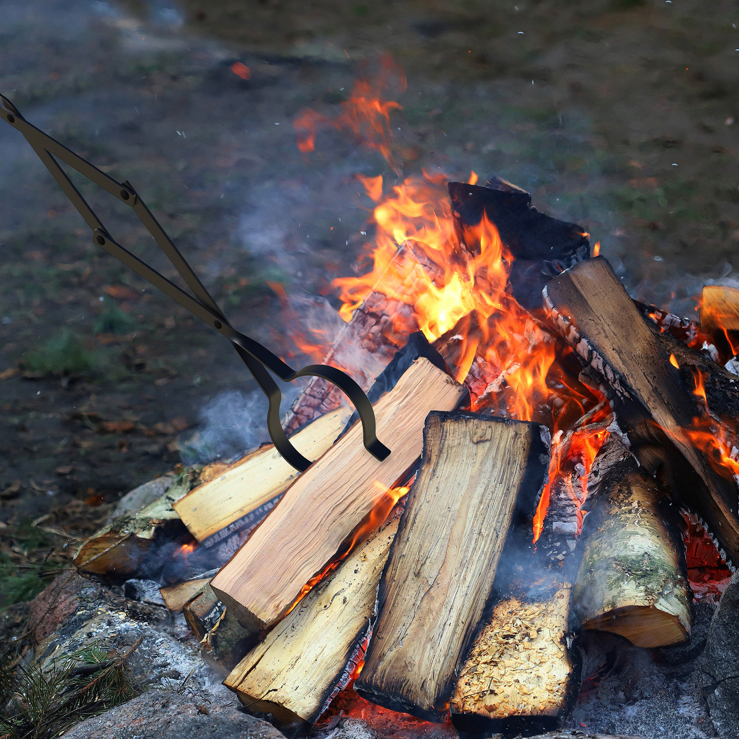 Pure Garden Log Grabber Steel Fireplace Tool Reviews Wayfair