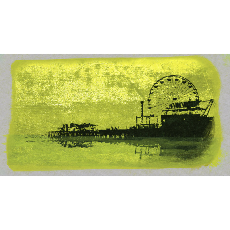 Ptm Images Pier Painting Print On Wrapped Canvas In Yellow Wayfair