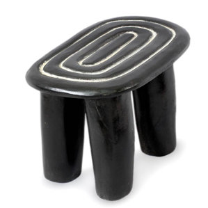 African Target Throne Ottoman by Novica
