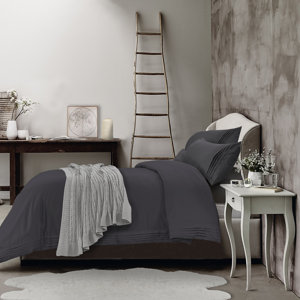 Jigna 100% Cotton 3 Piece Duvet Cover Set