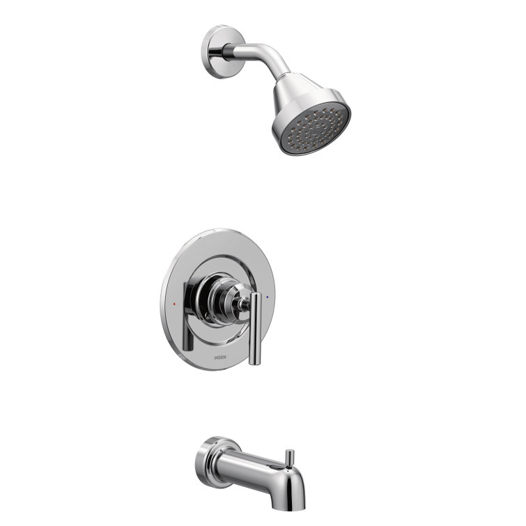 t2903ep moen gibson pressure balance tub and shower faucet with lever handle reviews wayfair