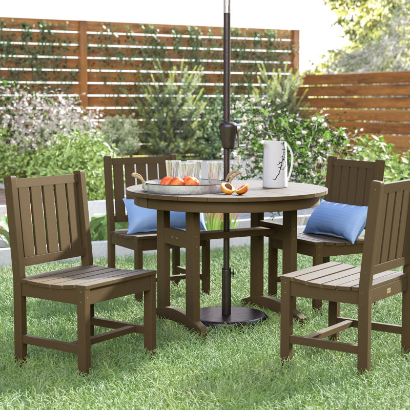 August Grove Osborn Round 4 Person 42 Long Dining Set Wayfair