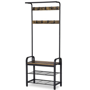 Hallway Coat And Shoe Rack Wayfair Co Uk Hat And Coat Hallway Unit