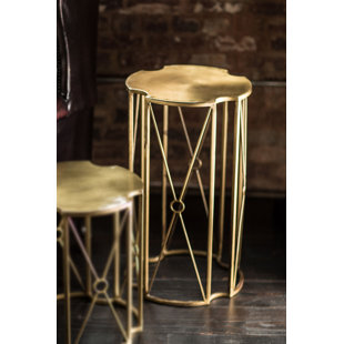 Lino Iron End Table by House of Hampton