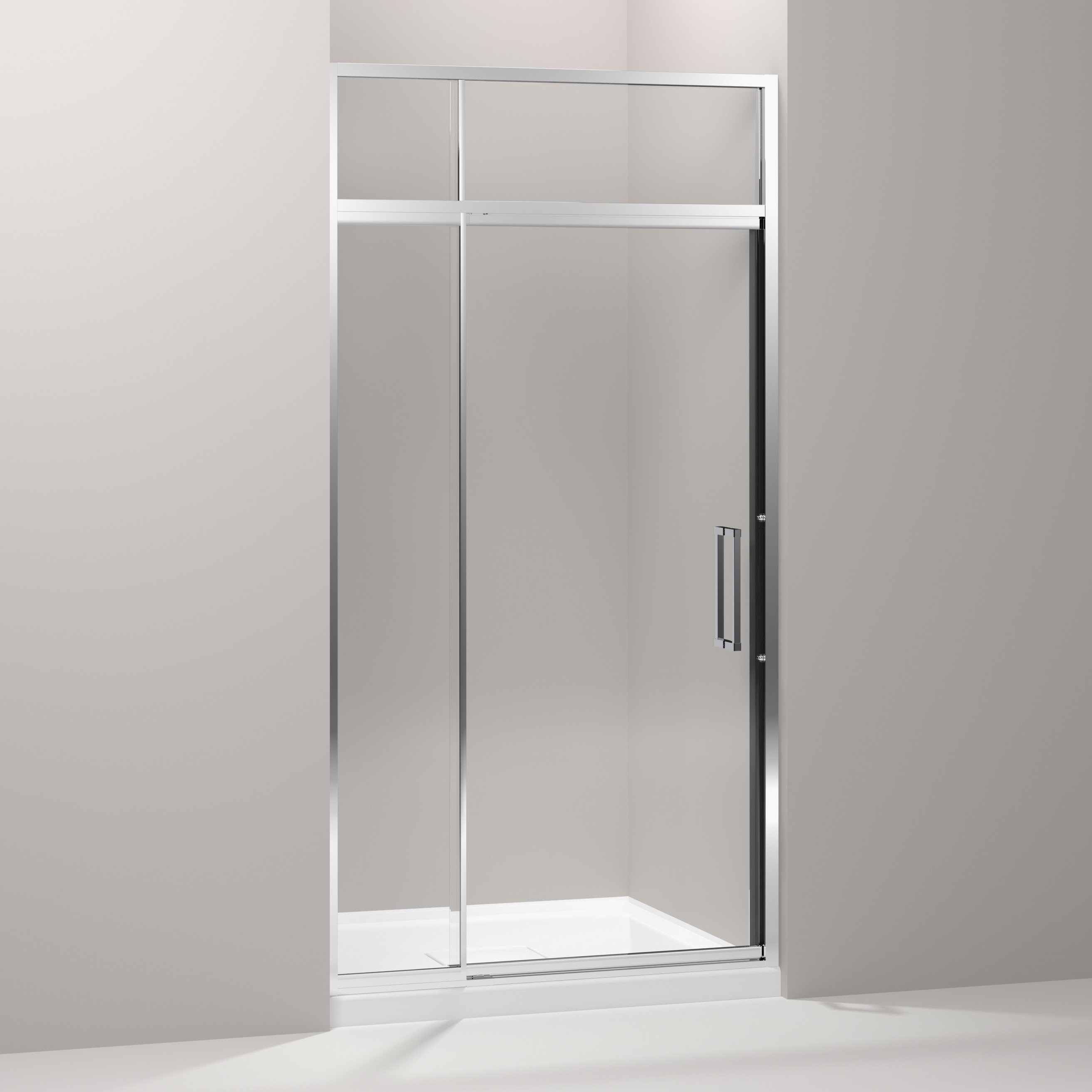 Kohler Lattis 42 X 89 5 Pivot Shower Door With Sliding Steam