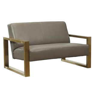 Go to store & view more images Brayden Studio Kemble Leather Loveseat