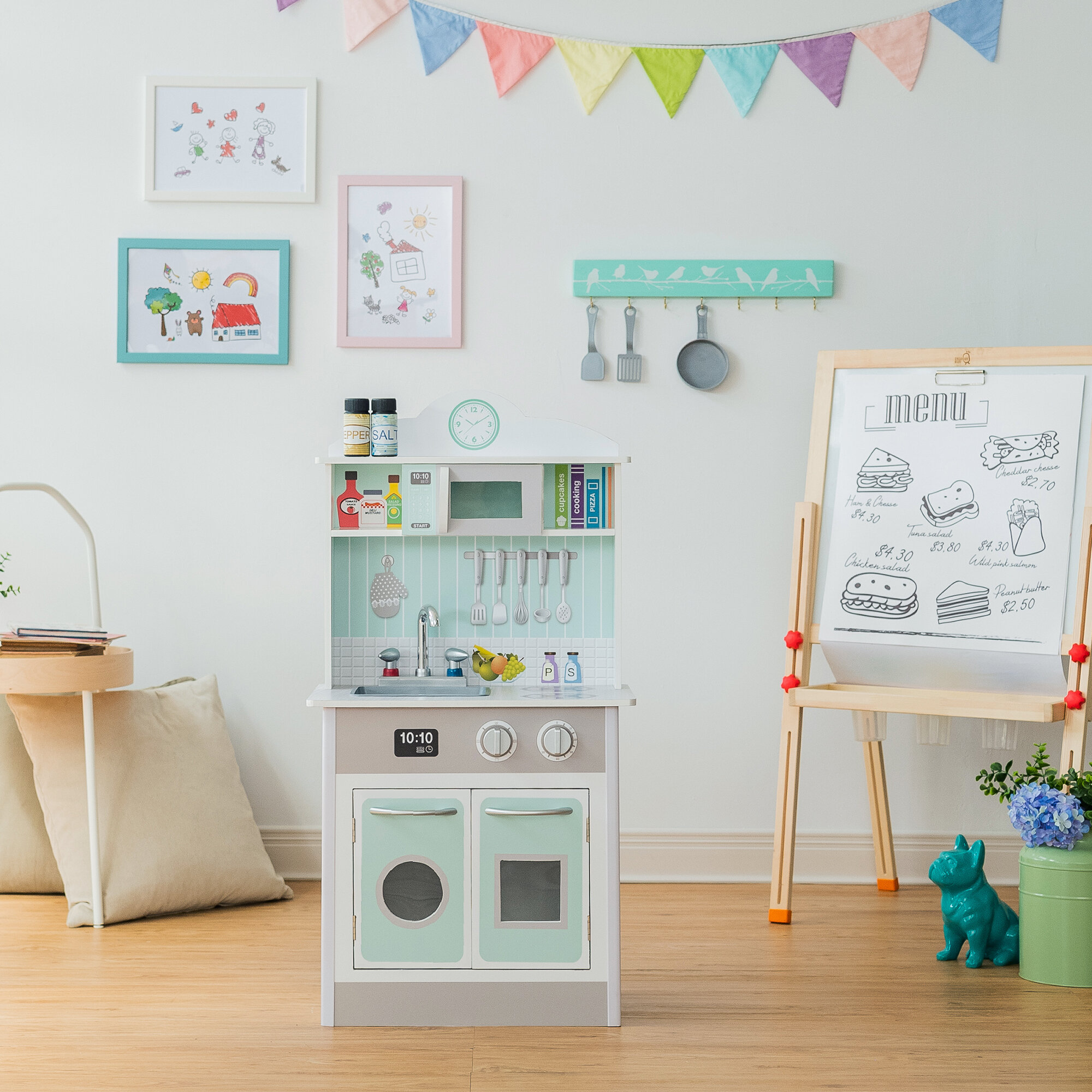 little chef valencia play kitchen set