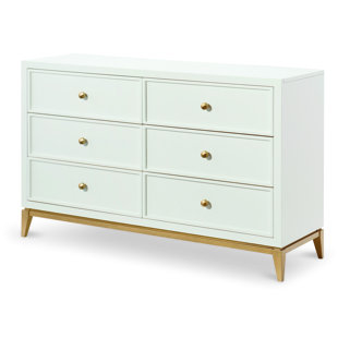 White Dresser With Gold S Wayfair 6 Drawer Dresser