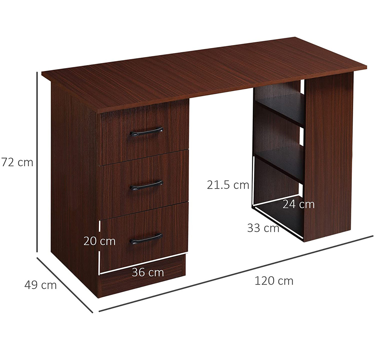 Brayden Studio Klara Computer Desk & Reviews | Wayfair.co.uk