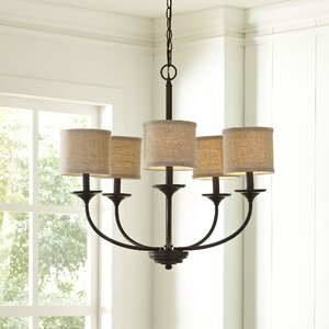 Kipling 5-Light Shaded Chandelier