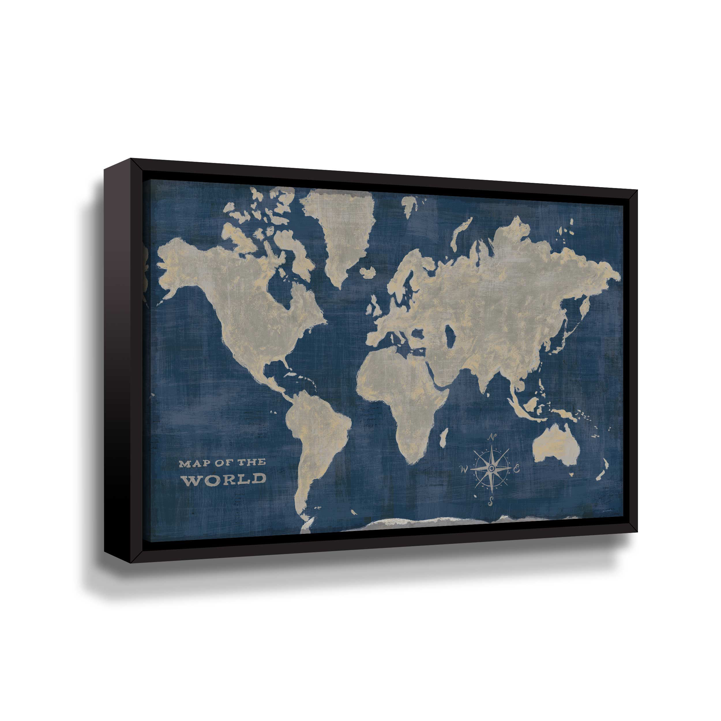 Breakwater Bay World Map Collage Deep by - Graphic Art on | Wayfair