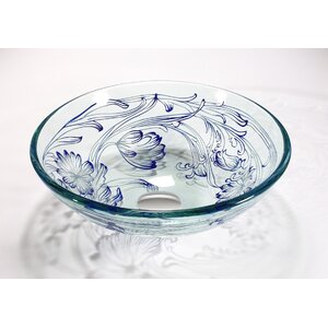 Glass Circular Vessel Bathroom Sink