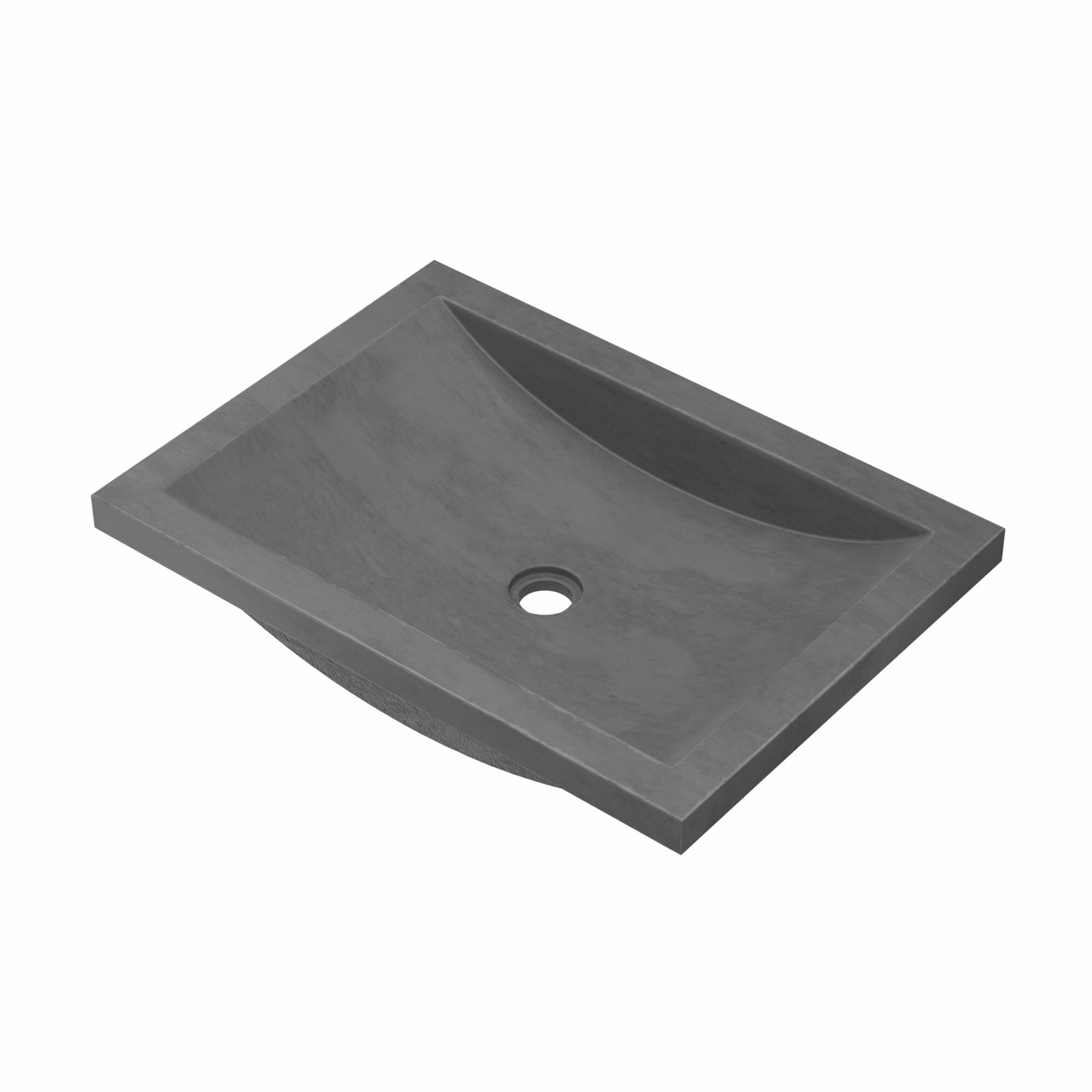 Native Trails Cabrillo Dark Gray Rectangular Undermount Bathroom