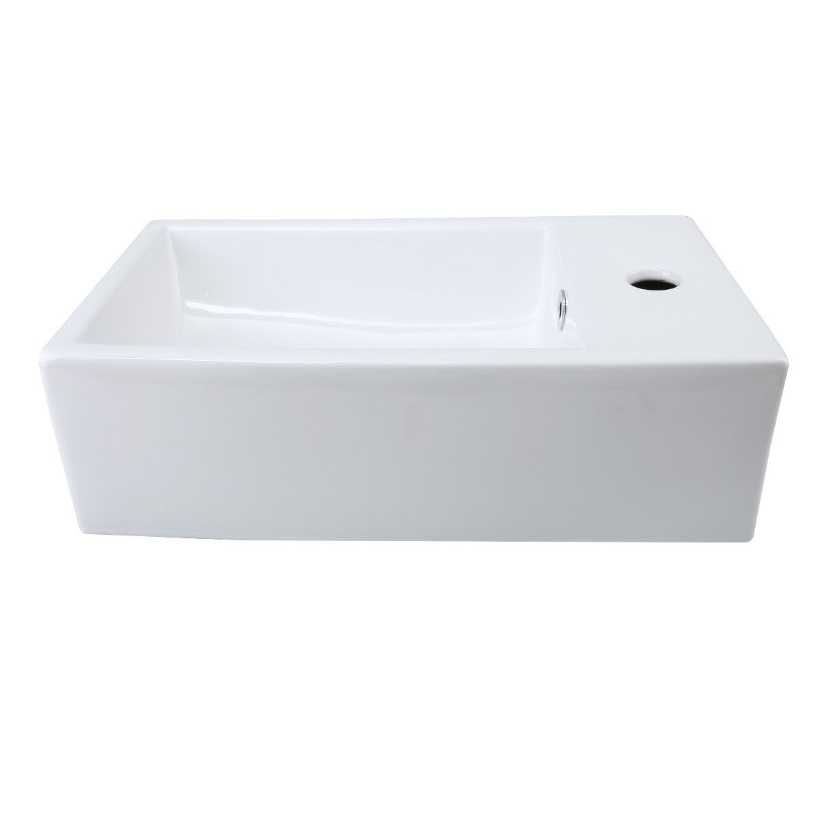 The Renovators Supply Inc Small Above Counter Vitreous China Rectangular Vessel Bathroom Sink With Overflow Wayfair
