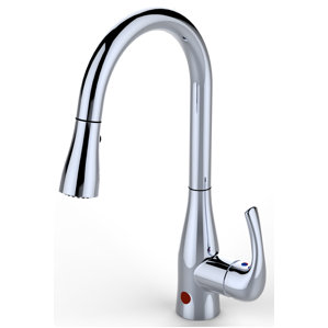 Bio Bidet Touchless Single Handle Pull Down Faucet with Motion Sensors