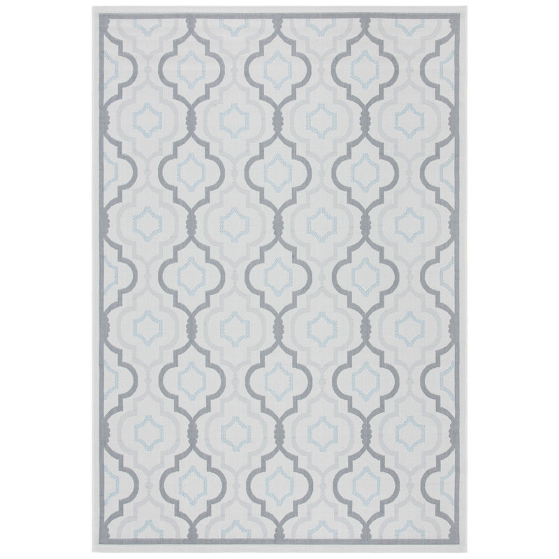 Charlton Home® Driffield Light Gray/Anthracite Indoor/Outdoor Area Rug