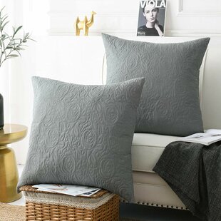 Queen Size Black, Standard 20x30 Decorative Microfiber Pillow Shams Set Standard Size MarCielo 2 Piece Embroidered Pillow Shams