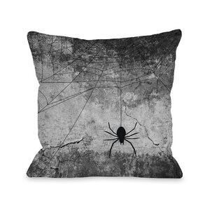 Hanging Spider Throw Pillow
