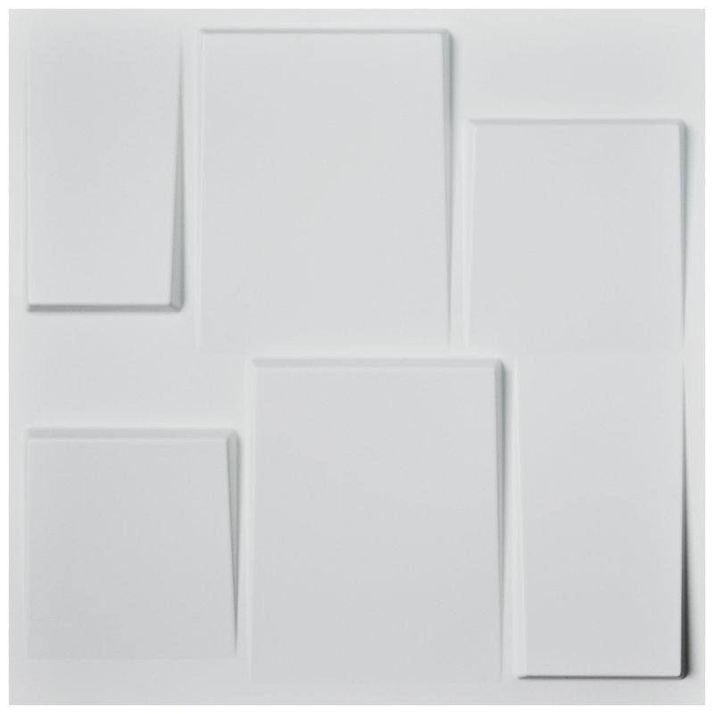 Orren Ellis Vindas 19 7 X 19 7 Vinyl Wall Paneling In White