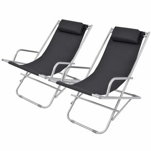 Addyson Steel Reclining Beach Chair (Set Of 2) By Zipcode Design