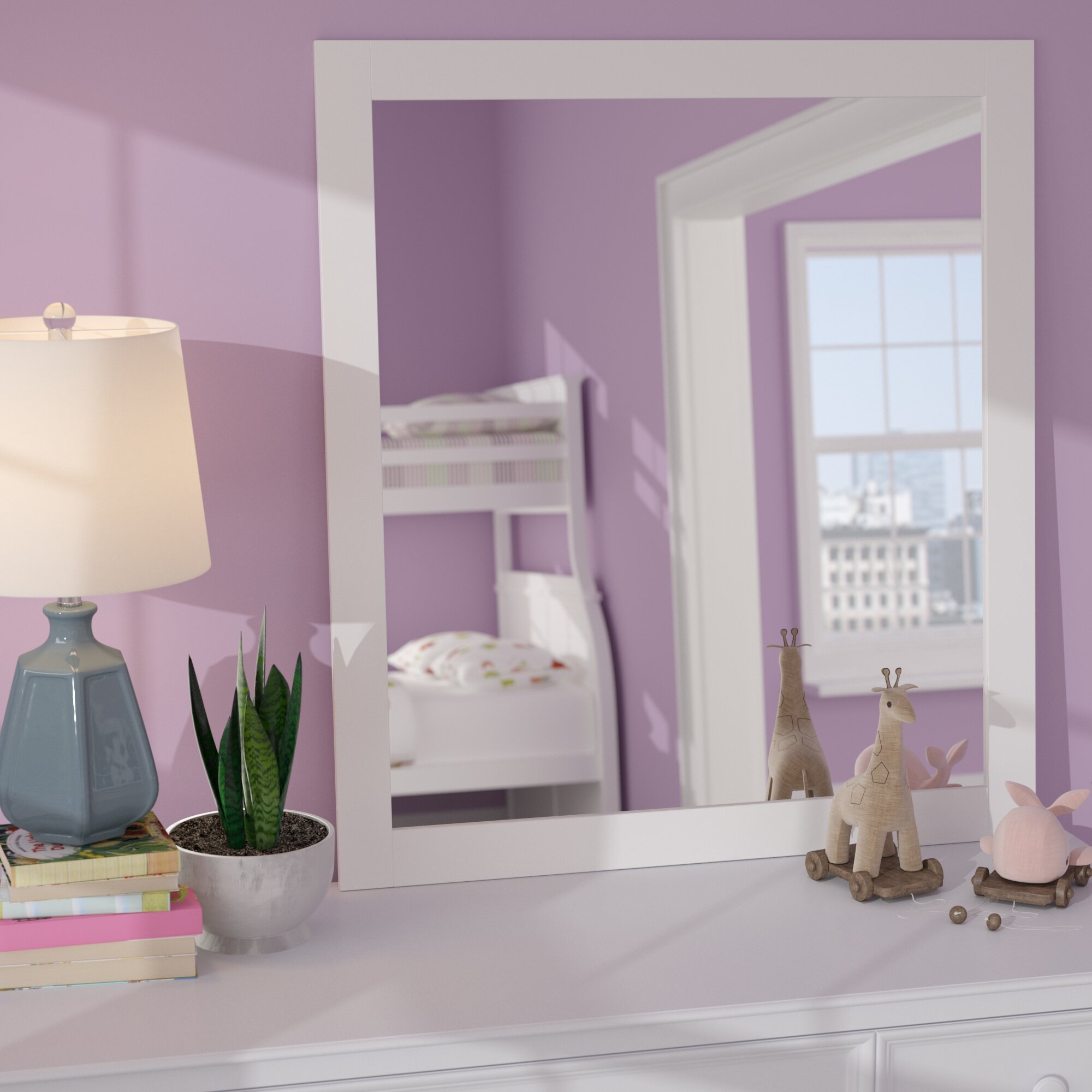 Viv Rae Kalyn Modern Contemporary Dresser Mirror Wayfair