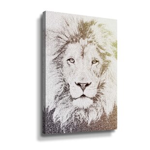 Lion With Crown Canvas Art | Wayfair