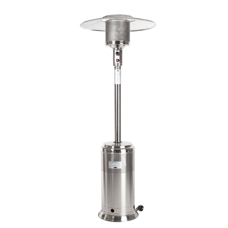 Fire Sense Stainless Steel Pro Series 46 000 Btu Propane Patio Heater Reviews Wayfair