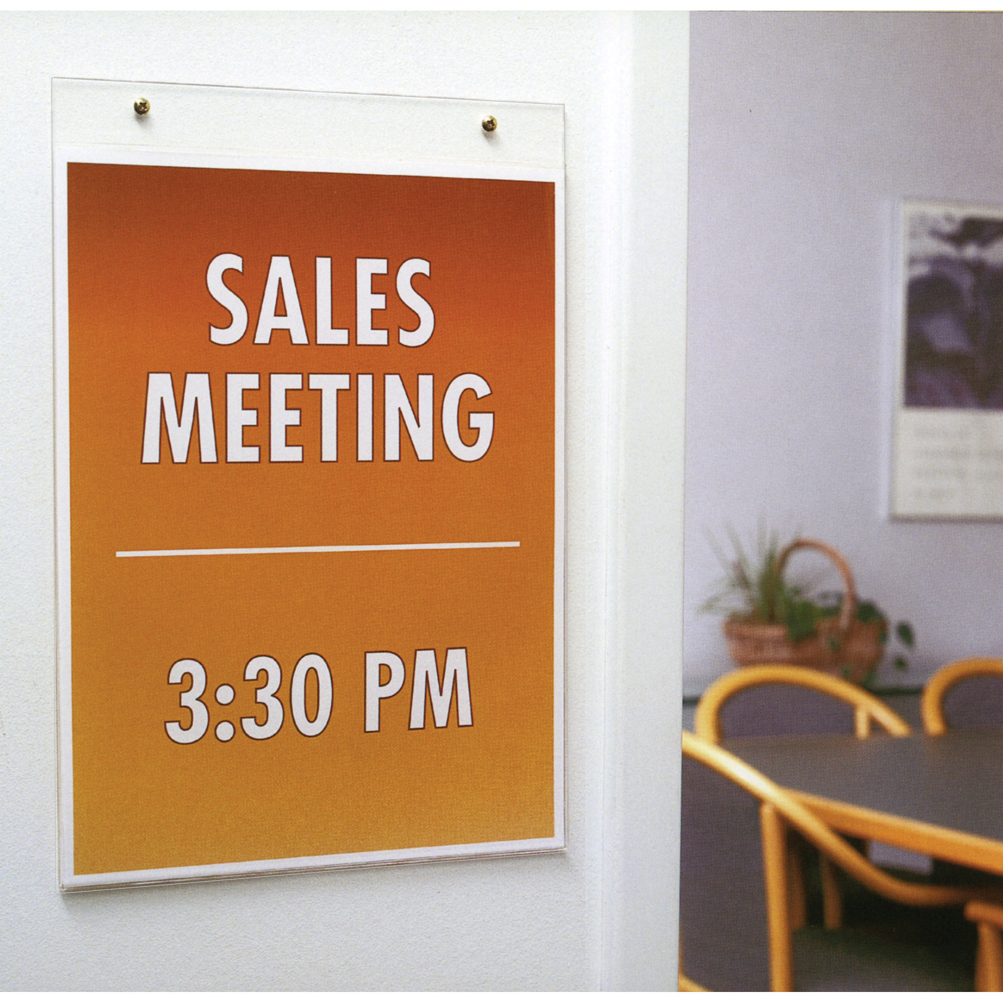 NuDell Vertical Wall Sign Holder, Acrylic, 81/2 x 11 Wayfair