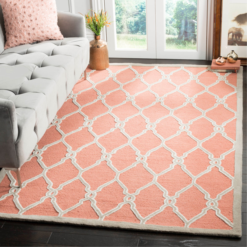 Beachcrest Home Hagley Hand Tufted Wool Coral Area Rug Reviews Wayfair