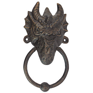 Head of the Dragon Foundry Iron Door Knocker