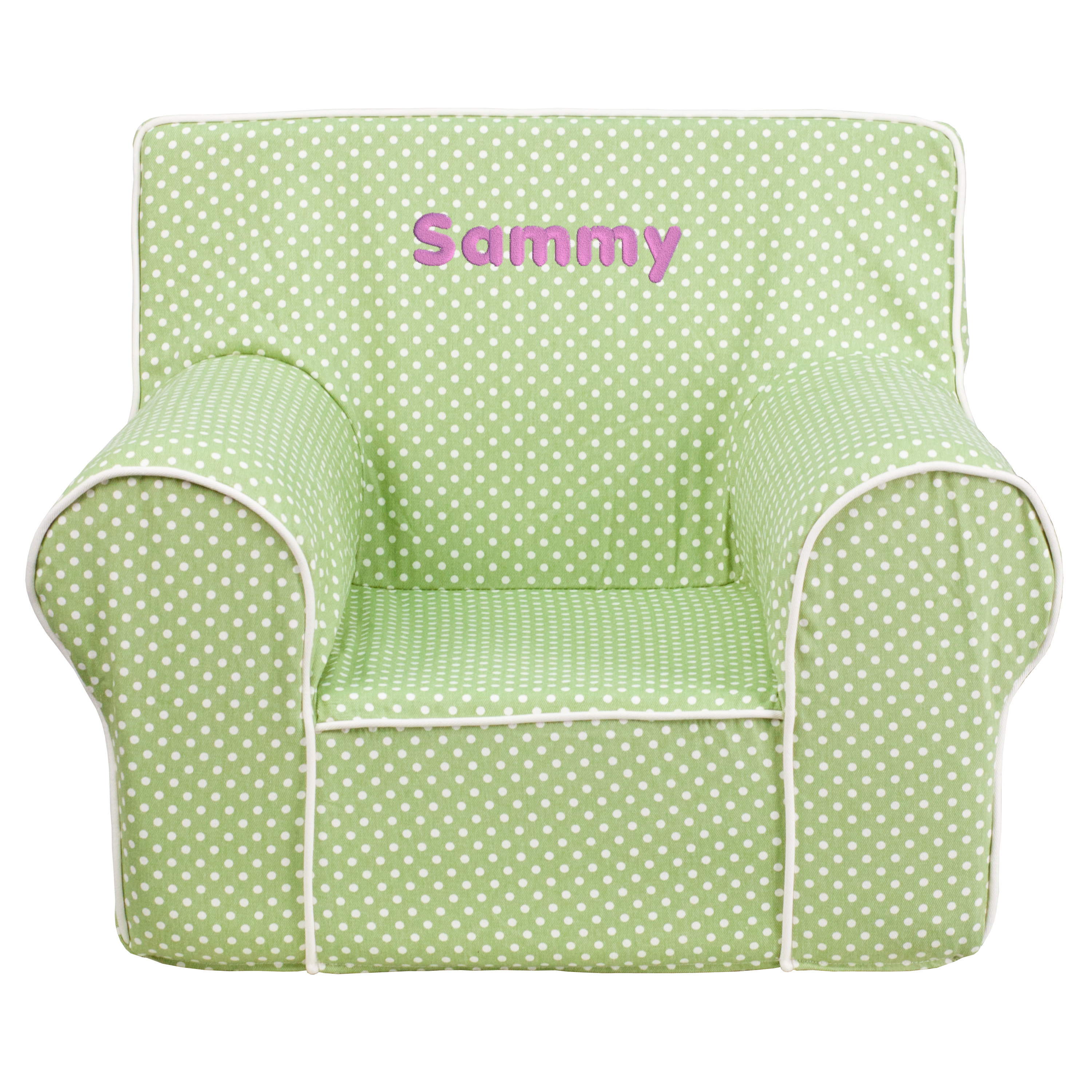 Flash Furniture Personalized Kids Cotton Foam Chair Reviews Wayfair