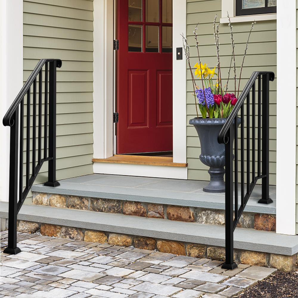 Red Barrel Studio® Fegley Metal Handrail Stair Railing & Reviews Wayfair